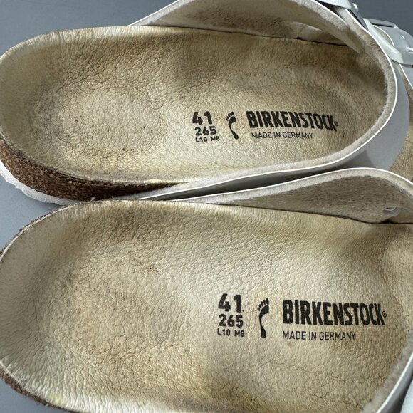Birkenstock Unisex Arizona Slide Sandal - White - Size 41 main image 16